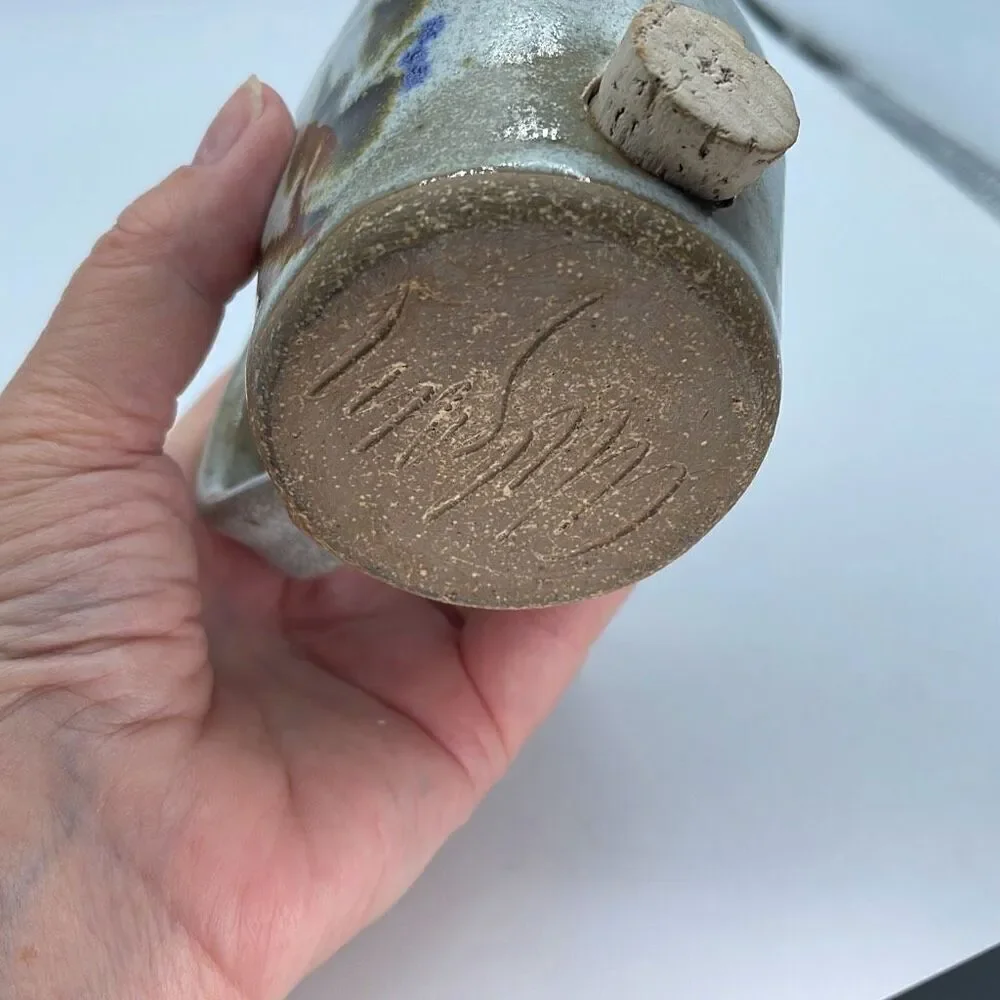 Handmade pottery crockery parmigiana shaker.